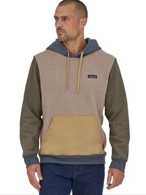 Men’s Patagonia P-6 Label Uprisal Hoody Size Small Color Block Organic Cotton